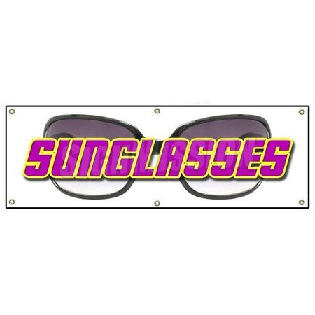 SIGNMISSION SUNGLASSES BANNER SIGN sunglass store sale signs sun glasses name brand B-72 Sunglasses